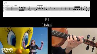 iu 아이유  l holssi 홀씨 l IU l Sheet Music l Violin Cover and sheet music [upl. by Achorn]