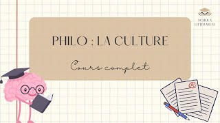 La culture  cours de philosophie complet pour le bac [upl. by Kcirddehs]