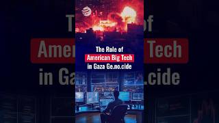 The Role of American BigTech in Gaza Genocide israel artificialintelligence palestine AI [upl. by Larimer]