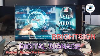 Test Video  BrightSign Digital Signage  Template Design by Intern Students [upl. by Arne]