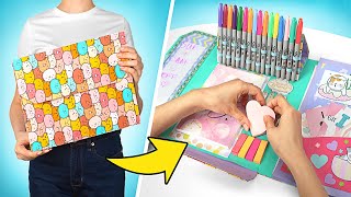 BACK TO SCHOOL How To Make Cutest Folder Organizer [upl. by Attennaej499]