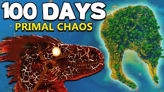 I Spent 100 Days in Primal Chaos Ark Survival Ascended [upl. by Eillo]