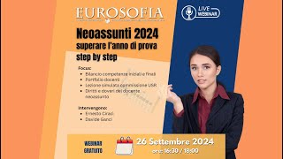 Neoassunti 2024 superare l’anno di prova step by step [upl. by Bahner890]