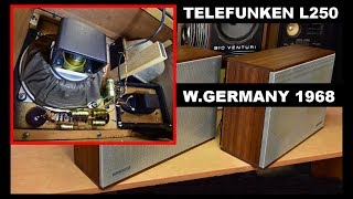 Telefunken HiFi Klangbox L250 Acusta Lautsprecherboxen Whats Inside sound test [upl. by Atilrak]