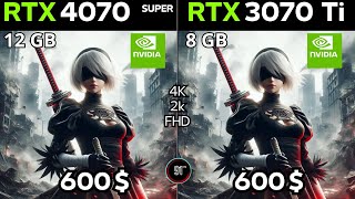 RTX 4070 SUPER vs RTX 3070 Ti  GPU COMPARE BENCHMARK [upl. by Esylla]