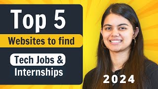 5 Best Websites to find Jobs and Internships in 2024  Software Engineering [upl. by Myke303]