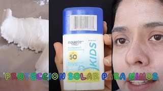 Equate Protector Solar Mineral Para Niños  Tiene las 3B [upl. by Enywad]