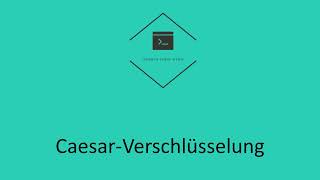 Caesar Verschlüsselung [upl. by Esyli]