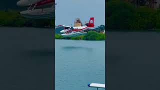 🌊🛩️ Mesmerizing Seaplane Landing in the Maldives 🌴✨ [upl. by Wilkens]