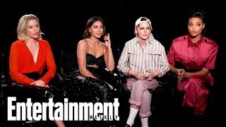 Charlie’s Angels’ Kristen Stewart Naomi Scott amp More Play Love It Or Lose It  Entertainment Weekly [upl. by Nibram]