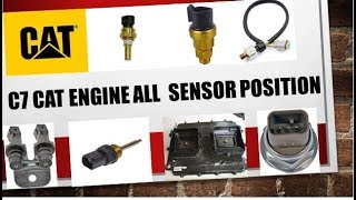 C 7 HEUI ENGINE ALL SENSOR POSITION VIDEO [upl. by Alaek963]