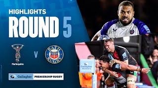 Harlequins v Bath  HIGHLIGHTS  Late Drama at the Stoop  Gallagher Premiership 202425 [upl. by Roots115]