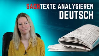 Sachtexte analysieren  Deutsch Oberstufe Abitur [upl. by Eselrahc]