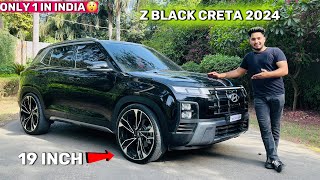 😱ये देखलो Mafia Creta 😱🔥New Z Black Creta 19 inch Alloy Wheels 2 Lakh कि Modifications [upl. by Alfi]