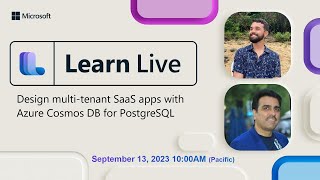 Learn Live  Design multitenant SaaS apps with Azure Cosmos DB for PostgreSQL [upl. by Masao]