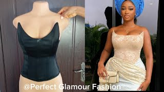 How to Sew this Overbust Corset with Scoop Neckline [upl. by Sehcaep]