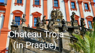 Trója Chateau in Prague  En Guided tour Baroque Stairs amp Chateau amp Art Statues Exhibition [upl. by Hamish]