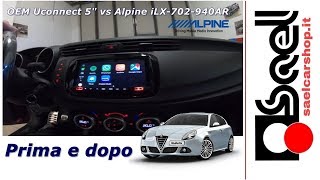 Alfa Romeo Giulietta Uconnect 5quot vs Alpine iLX 702 940AR [upl. by Lali149]