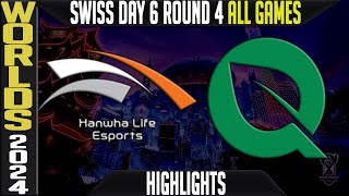 HLE vs FLY Highlights ALL GAMES  LoL Worlds 2024 Swiss Stage Day 6 Round 4 Hanwha Life vs FlyQuest [upl. by Coplin569]