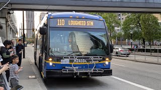 Translink CMBC 24104 on the 110 to Lougheed Town Center station [upl. by Ybbob465]