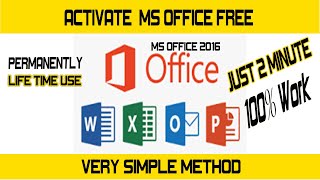 How to Activate MS Office 2016 for FREE 100 Working CollegeofEngineers [upl. by Regor]