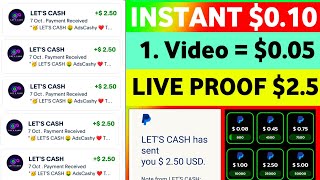 PayPal Earning App PayPal Earning Apps 2024  Free PayPal Money  Watch Video Earn Paypal Money [upl. by Eirek]