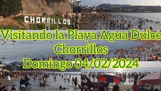 Visitando la Playa Agua Dulce en Chorrillos [upl. by Chemush791]