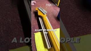 Japanese Fender Stratocaster Refret  Part 1 of 3 [upl. by Wojcik]