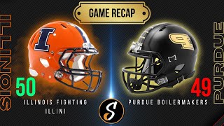 Illinois vs Purdue Game Recap  College Football Week 7 [upl. by Rosenblatt820]