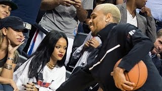 Awkward Chris Brown and Rihanna Reunion [upl. by Essa]