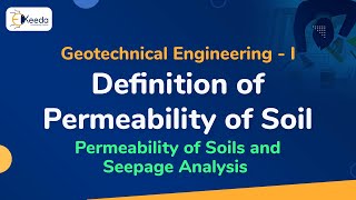 Definition of Permeability of Soil  Permeability of Soils and Seepage Analysis [upl. by Odlanier]