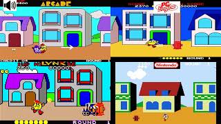 Pacland Arcade VS PC Engine VS Atari Lynx VS NES Console VS Console [upl. by Sullecram448]