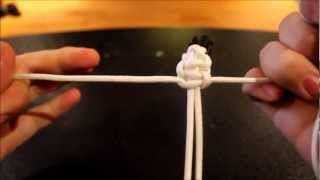 Easy Cobra knot paracord bracelet instructional video [upl. by Pearman]