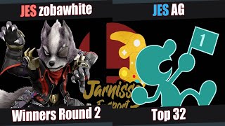 King of Jarnisse 3  Winners Round 2  JES  zobawhite Wolf VS JES  AG Mr Game amp Watch [upl. by Nosnah]