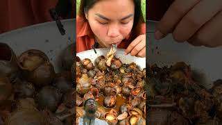 Snail Fried so Yummysnail recipeseafood snails short [upl. by Yllehs]