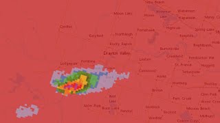 Weather Radio Alert 192  Severe Thunderstorm Warning on VBU829 Wabamun [upl. by Artenal238]