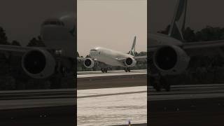 Landing in New Chitose Airport aviation msfslanding b777300er cathaypacific msfs2020 [upl. by Trbor]