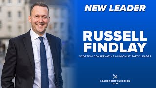 Russell Finlay elected as leader of the Scottish Conservative and Unionist Party [upl. by Eiuqram]