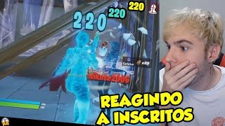 REAGINDO A INSCRITOS  Fortnite [upl. by Leesa]