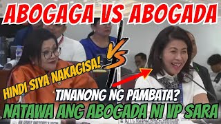 ABOGADA NI VP SARA NATAWA NALANG SA MGA PAMBATANG TANONG NI LUISTRO duterte dds bisdak [upl. by Oinotnanauj829]