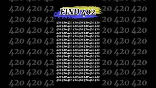 iq test find 402inquest inquest inquestyoutube knowledge [upl. by Lindi]