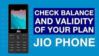 JioCare  How to Check Balance and Validity of your Plan on Jio Phone Hindi  Reliance Jio [upl. by Comfort779]