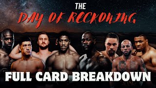 Day of Reckoning 🥊 FULL CARD BREAKDOWN ANALYSIS amp PREVIEW [upl. by Rhee]