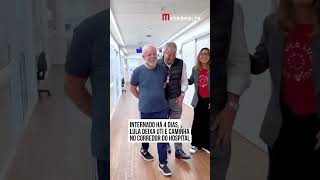 Veja Lula caminhando pelo corredor do hospital SírioLibanês depois das duas cirurgias [upl. by Jaeger]