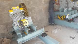 HOW TO INSTALL HYDRAULIC PASSENGER LIFT02HOW ELEVATOR WORK BY GUIDE RAIL amp ROPE GRIBBER ALIGNMENT [upl. by Haerle]