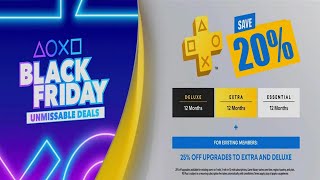 PlayStation Plus BLACK FRIDAY 2023 DISCOUNT Save on Essential Extra amp Premium [upl. by Oht]