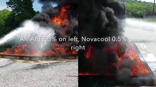 Novacool vs AFFF Ameren Fire School [upl. by Retrop]