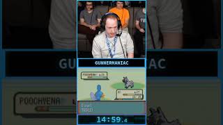 Pokemon Sapphire Speedrun Live at Awesome Games Done Quick 2020 Part 7  Poochyena Fight pokemon [upl. by Arahat687]