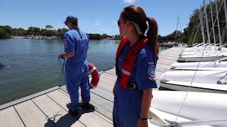 Search amp Rescue How to Properly Throw a Ring Buoy [upl. by Nossila]