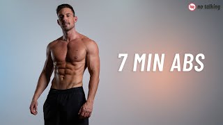 7 MIN ABS WORKOUT  At Home Sixpack Ab Routine No Equipment [upl. by Grochow]